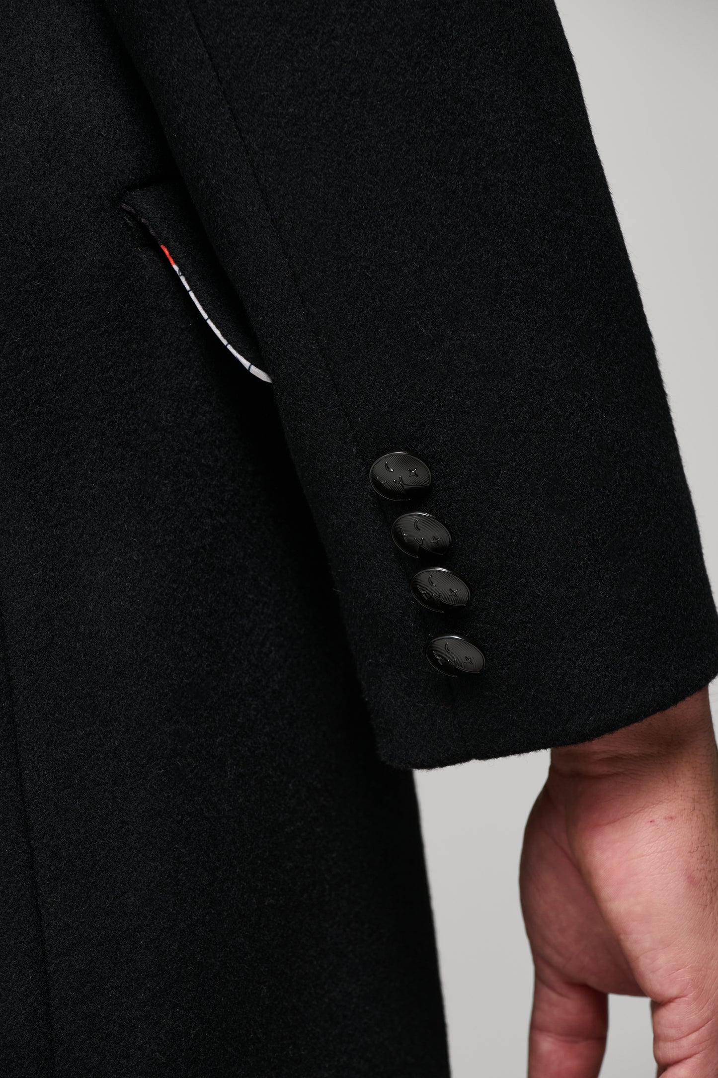 JJL Headman Wool Trench - Black