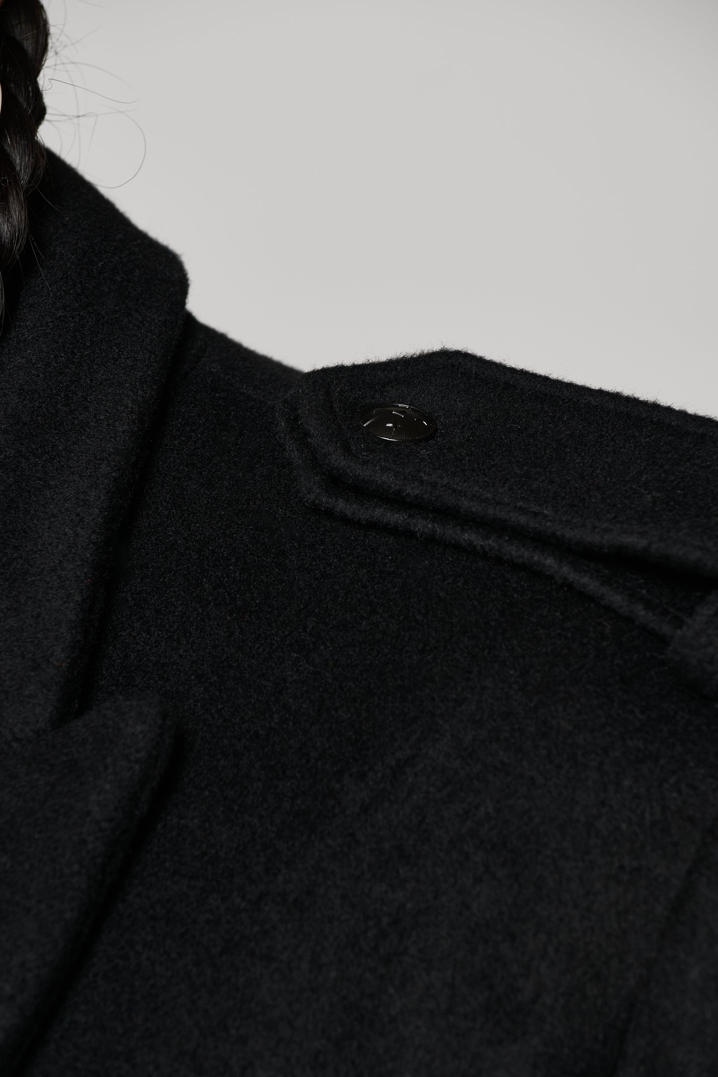 JJL Headman Wool Trench - Black
