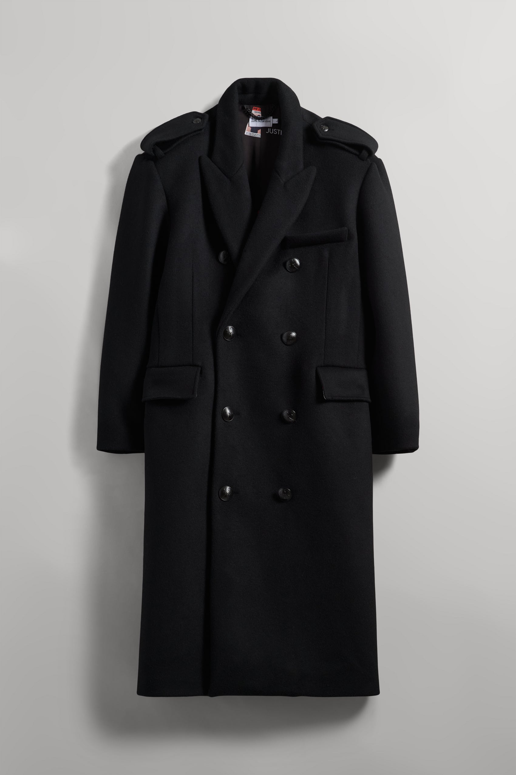 JJL Headman Wool Trench - Black