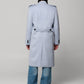 JJL Headman Wool Trench - Powder Blue