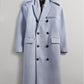 JJL Headman Wool Trench - Powder Blue