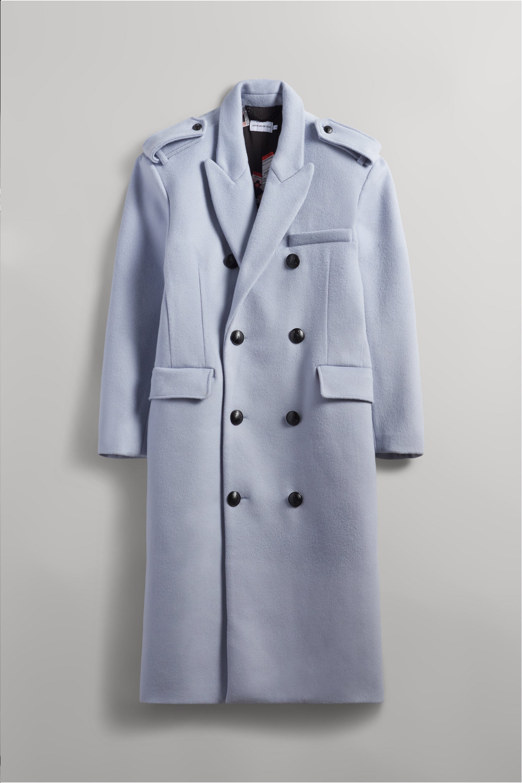 JJL Headman Wool Trench - Powder Blue
