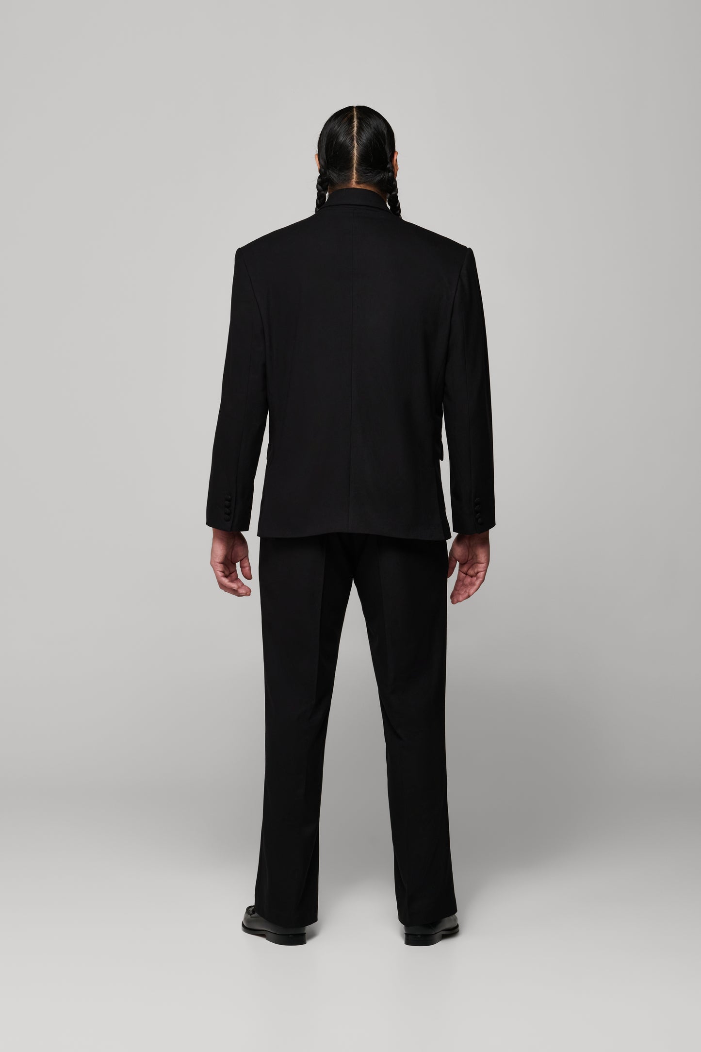 JJL Headman Double Breasted Blazer - Black