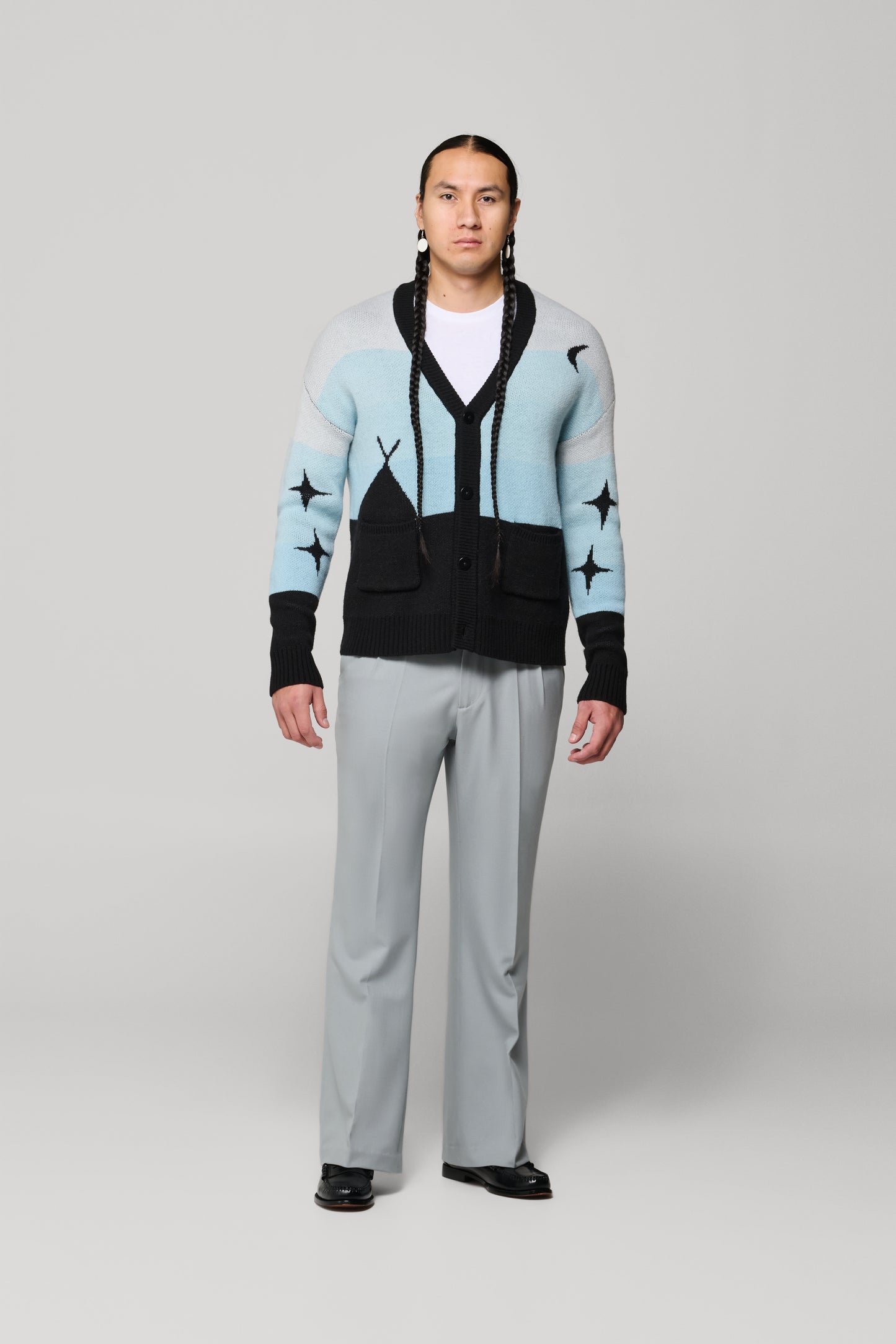 JJL Headman Double Pleated Slacks - Light Blue