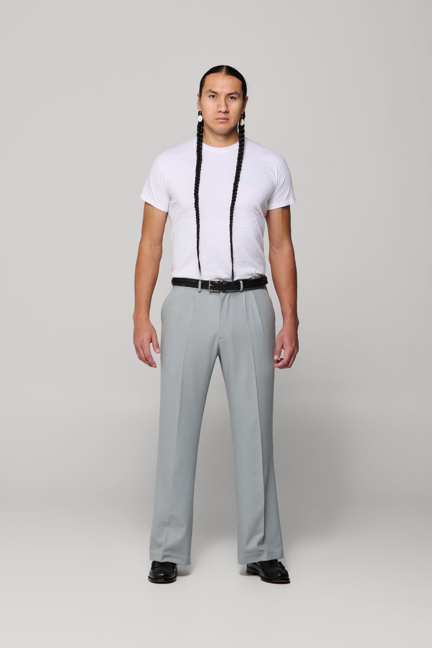 JJL Headman Double Pleated Slacks - Light Blue