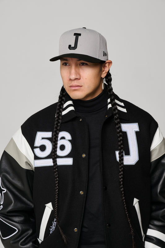 JJL Signature New Era 59FIFTY Fitted - Grey & Black