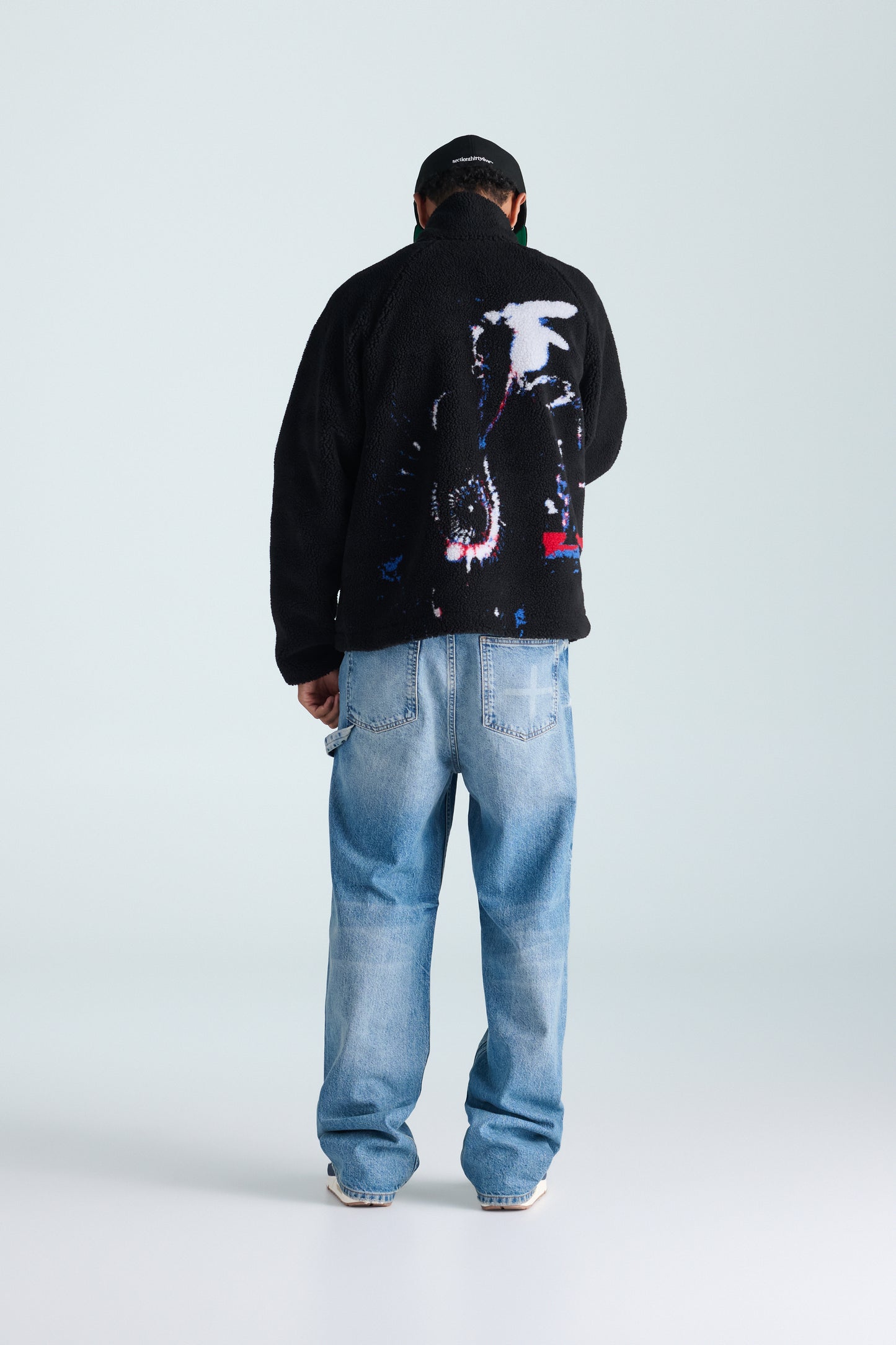 Sneak-Up Sherpa Coat - Black