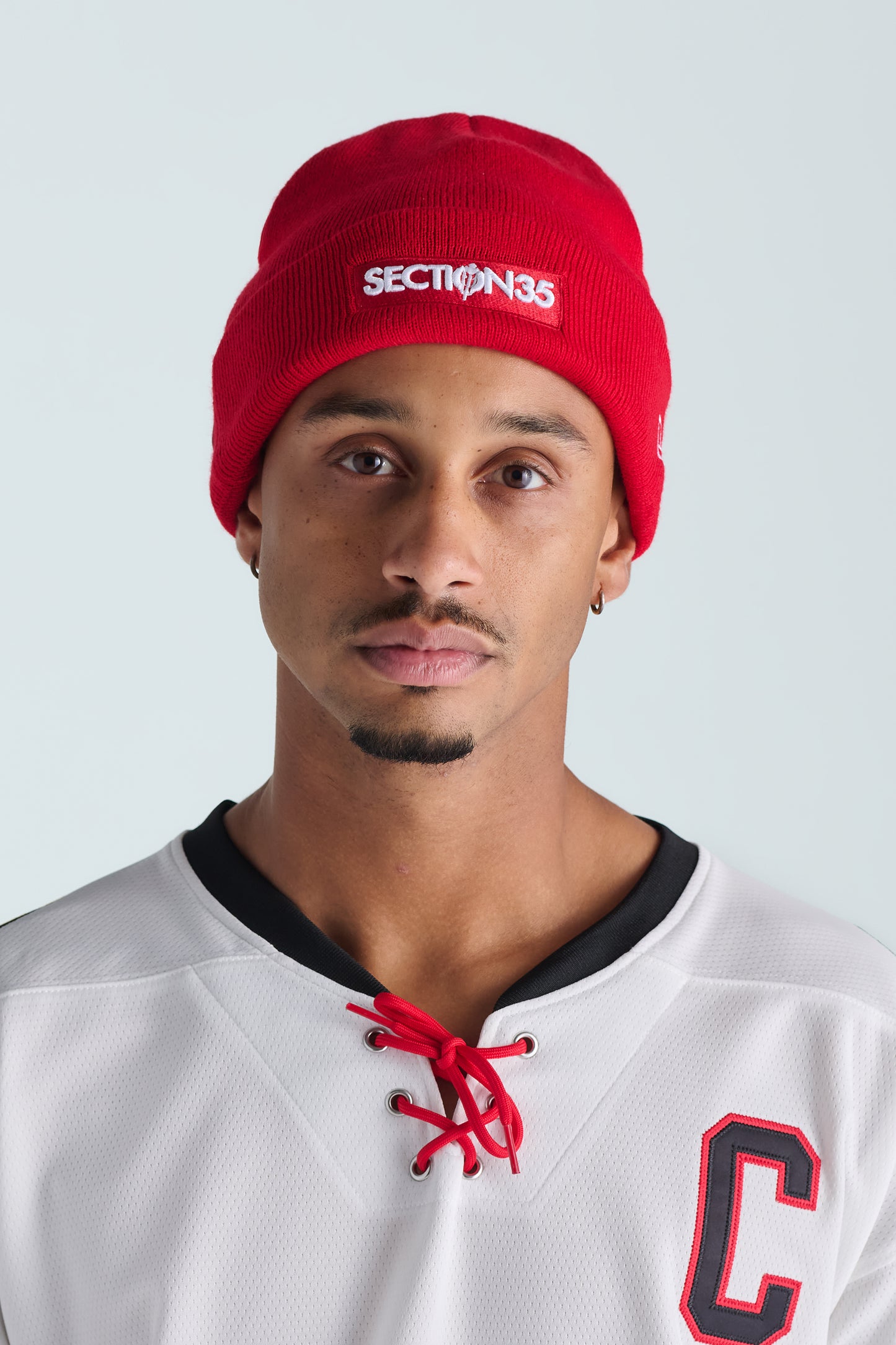 New Era OG Bar Cuff Beanie - Red