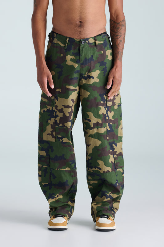 Medicine Cargo Pant - Woodland Camo