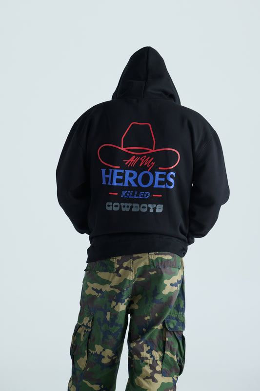 All My Heroes Hoodie - Black