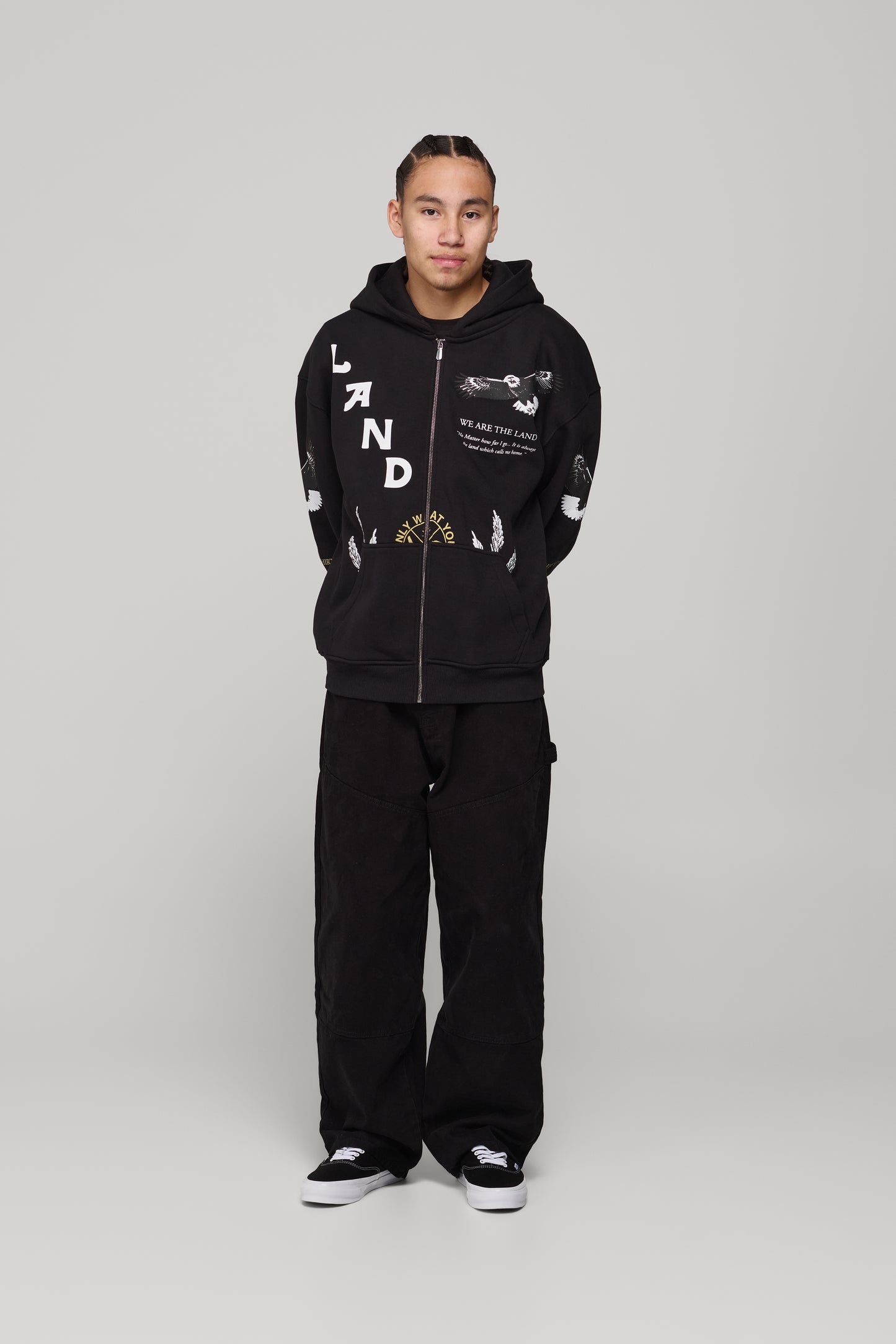 She Will Outlast Us Zip-Up Hoodie - Black