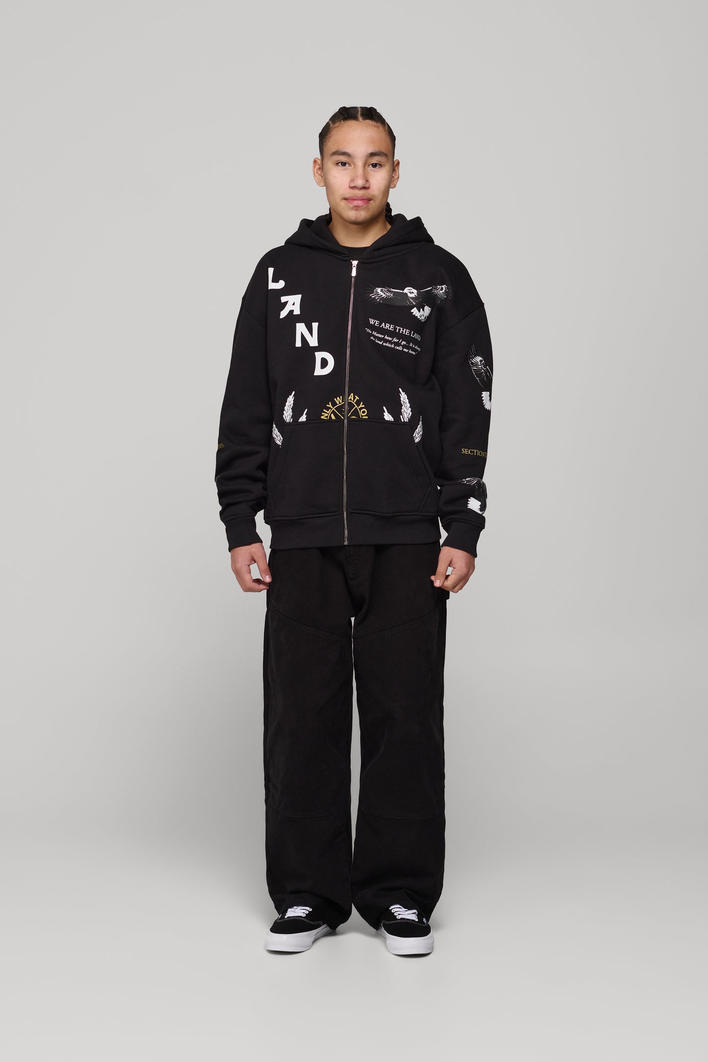 She Will Outlast Us Zip-Up Hoodie - Black