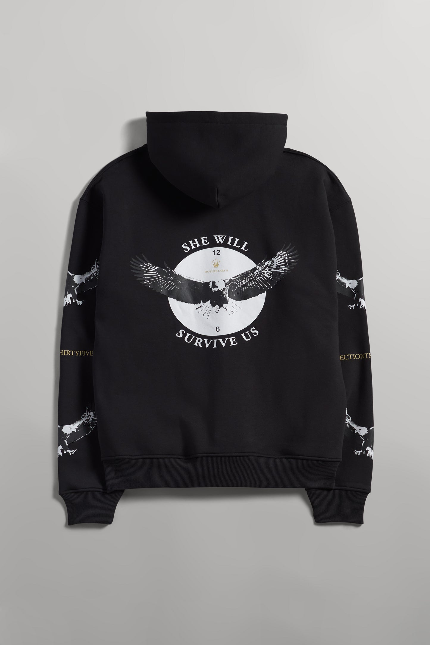 She Will Outlast Us Zip-Up Hoodie - Black