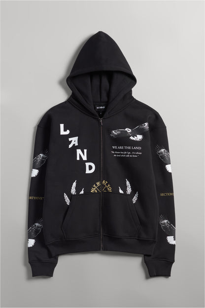 She Will Outlast Us Zip-Up Hoodie - Black