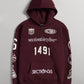 Por Vida Half Zip - Burgundy