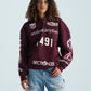 Por Vida Half Zip - Burgundy