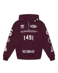 Por Vida Half Zip - Burgundy