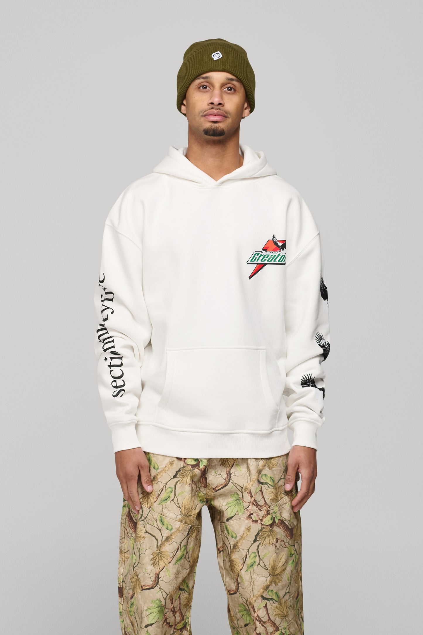 Leave It With Creator Hoodie - Ecru