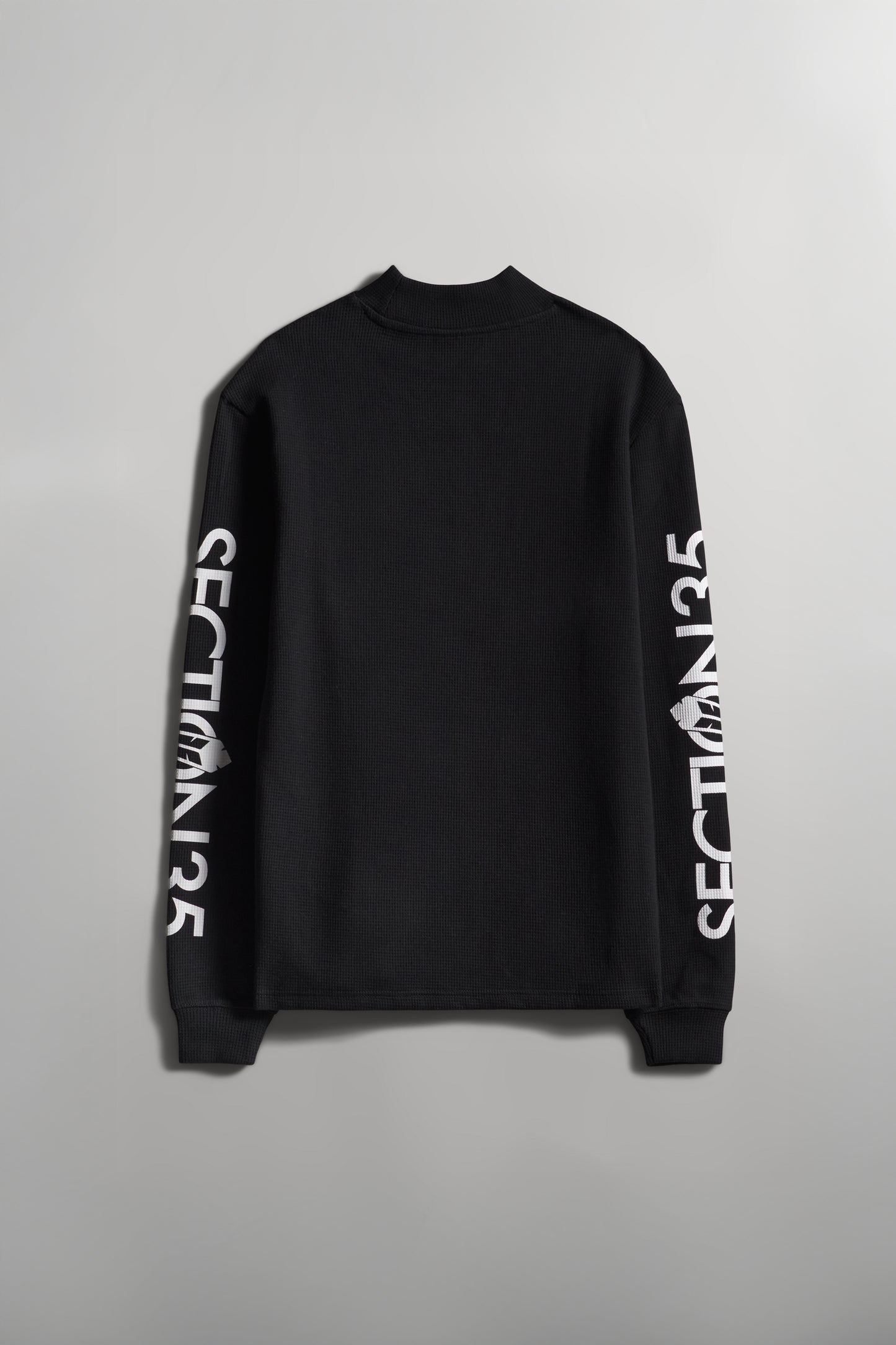 OG Waffle Mock Neck LS - Black