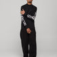 OG Waffle Mock Neck LS - Black