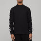 OG Waffle Mock Neck LS - Black