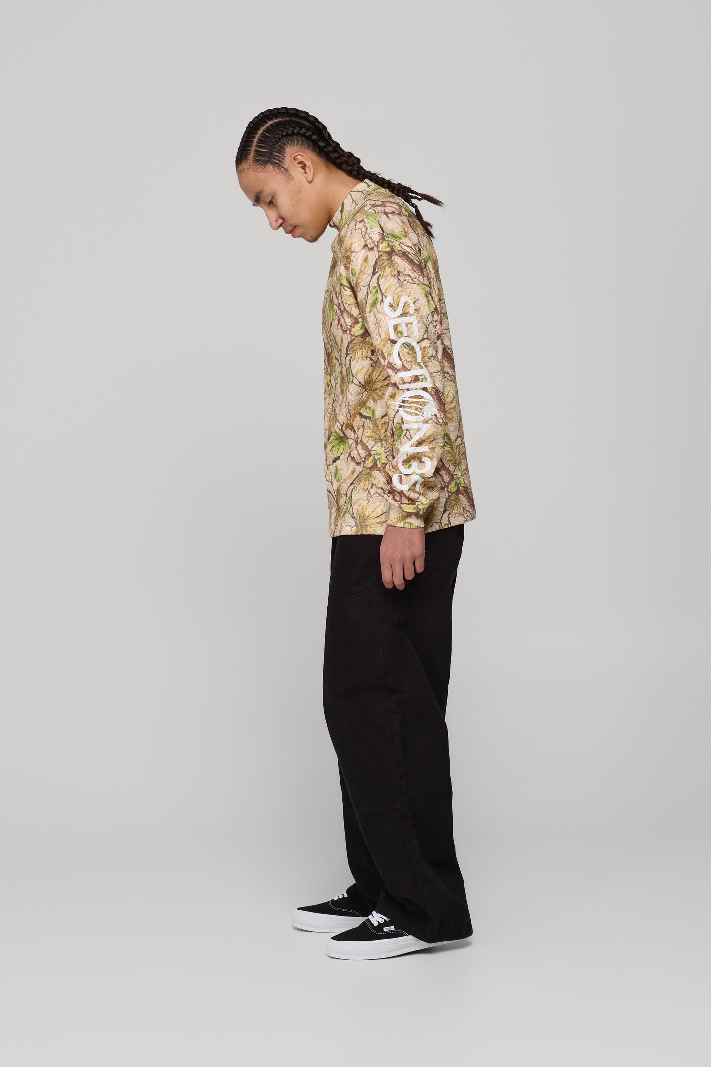 OG Waffle Mock Neck LS - Devil's Club Camouflage
