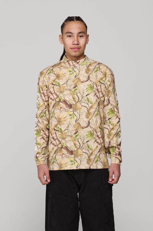 OG Waffle Mock Neck LS - Devil's Club Camouflage
