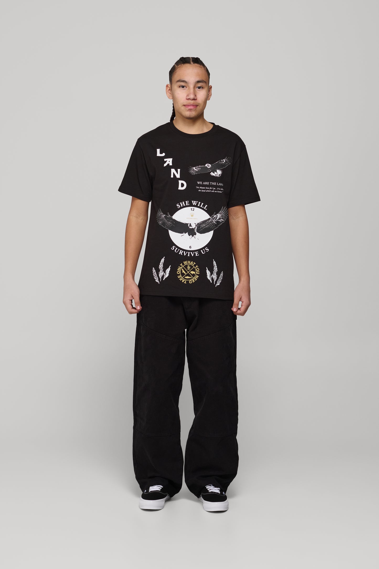 She Will Outlast Us Tee - Black