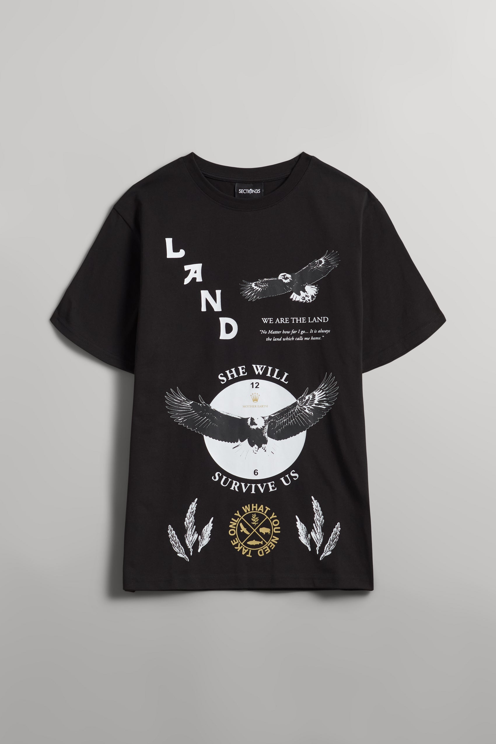 She Will Outlast Us Tee - Black