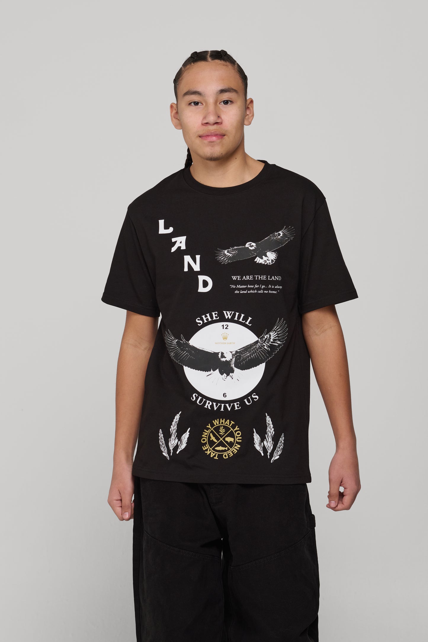 She Will Outlast Us Tee - Black