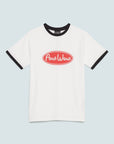Pow Wow Ringer Tee - Ecru & Black