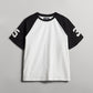 Varsity Raglan Tee - Black & White