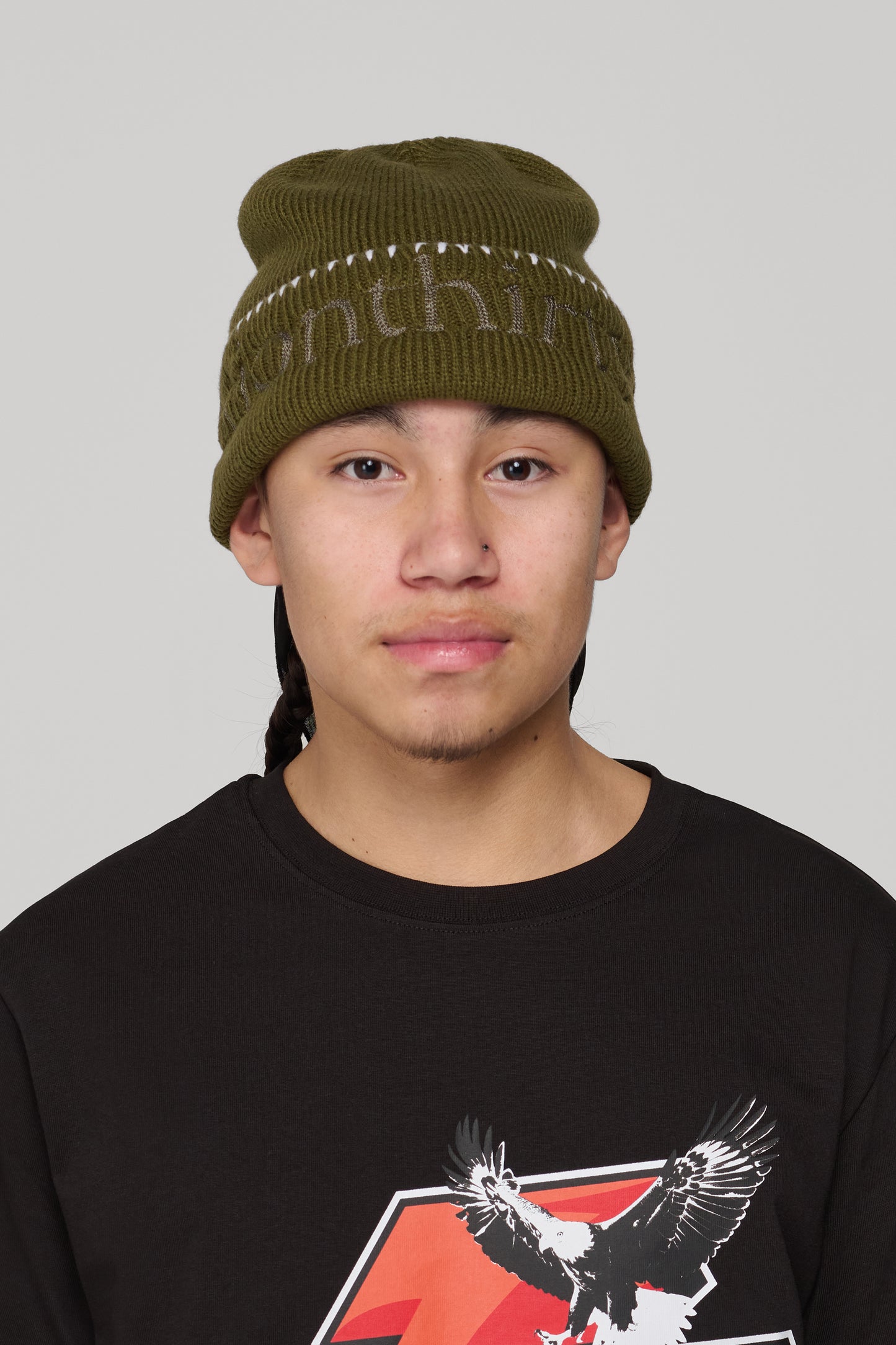 SECTION 35 x 47 Brand Wordmark Beanie - Sandalwood