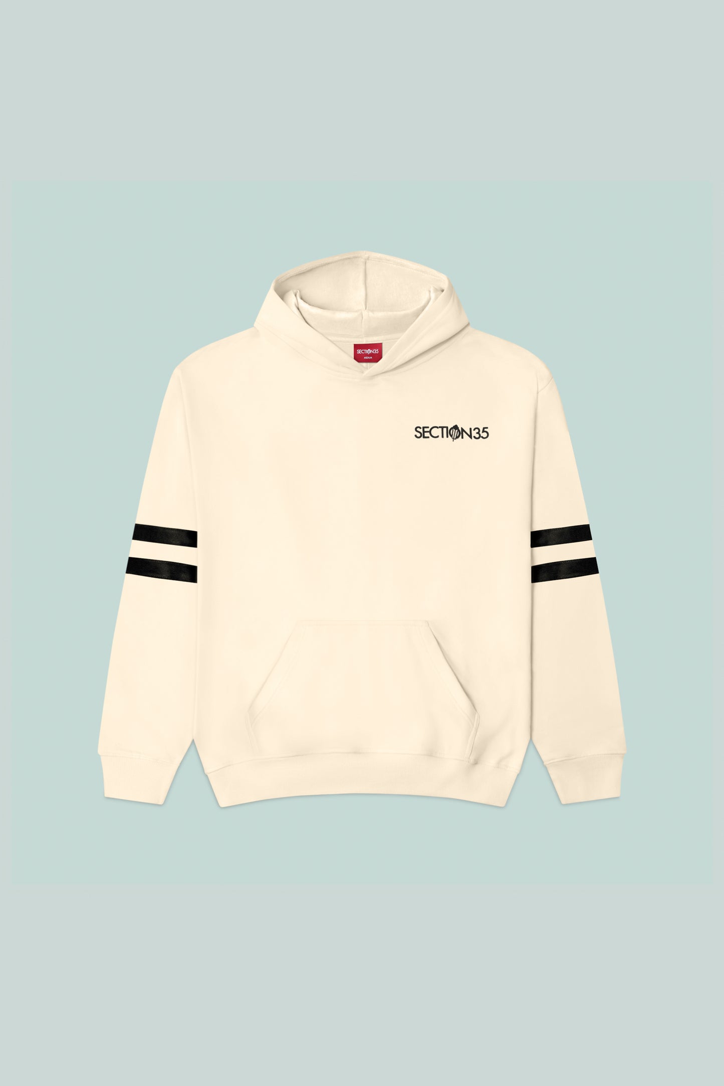 Generations Flocked Hoodie - Cream