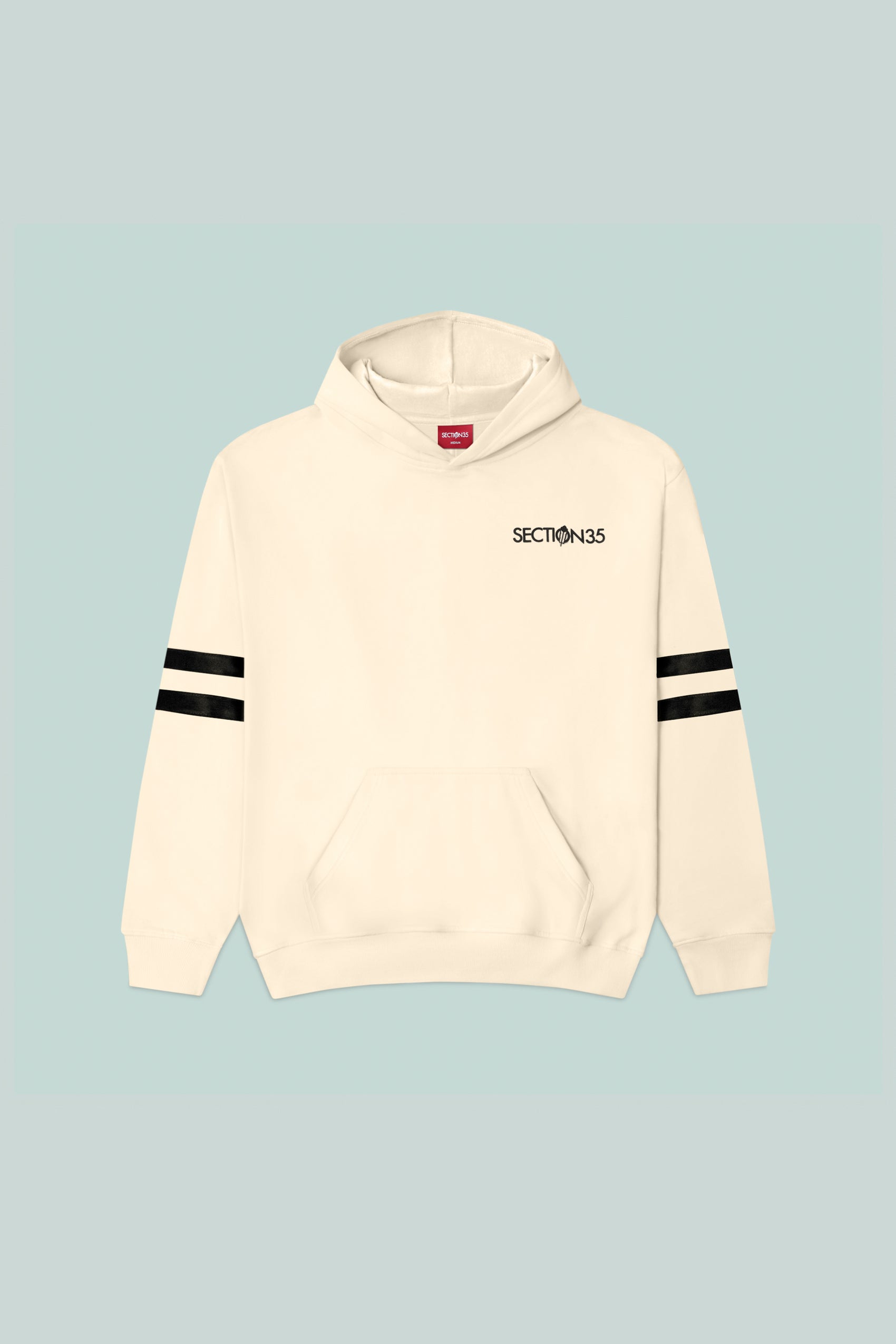 Generations Flocked Hoodie - Cream