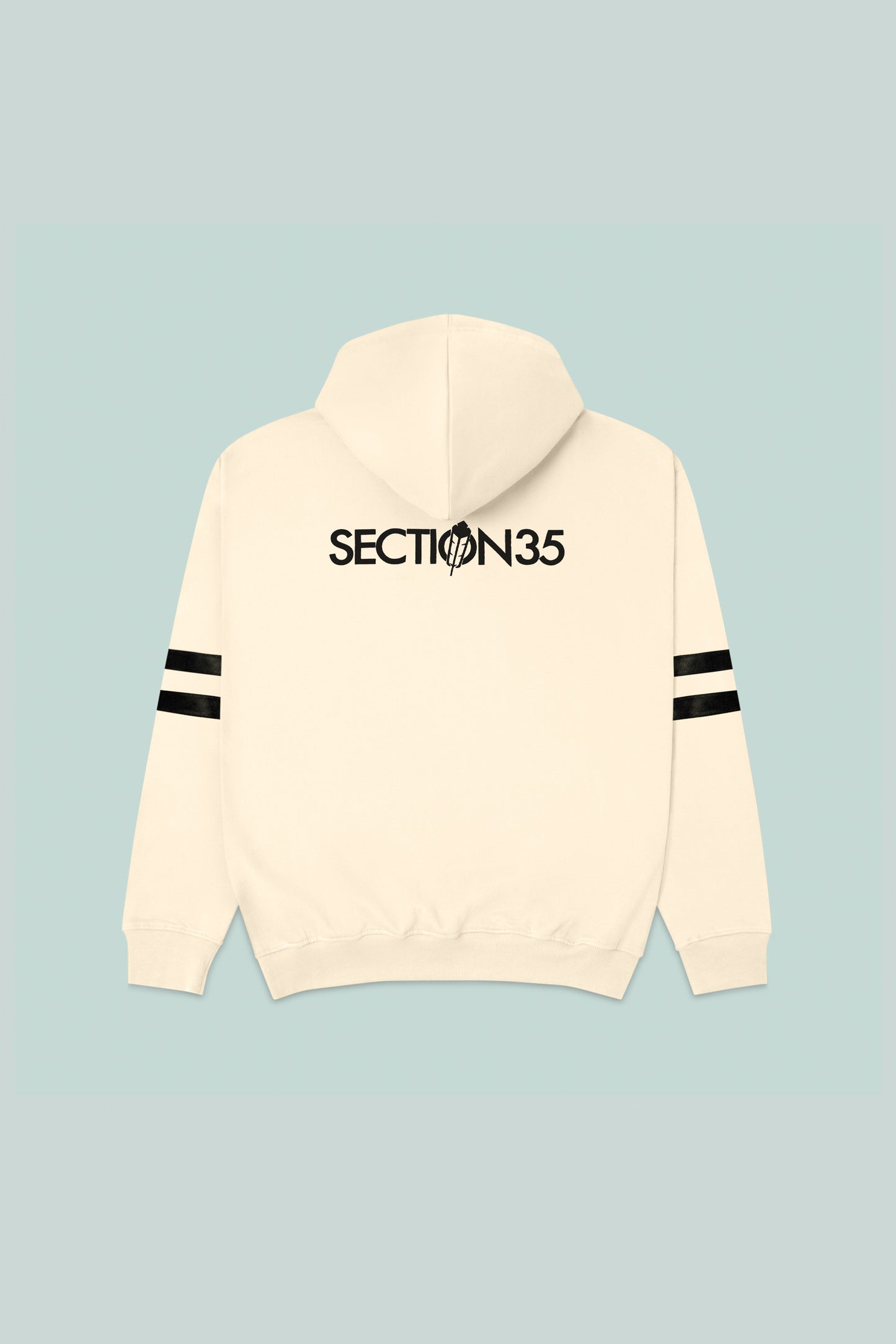 Generations Flocked Hoodie - Cream