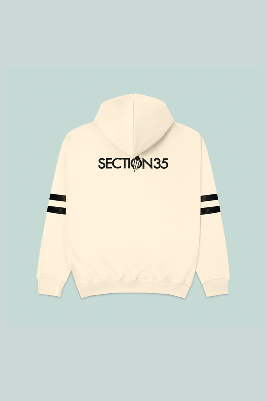 Generations Flocked Hoodie - Cream