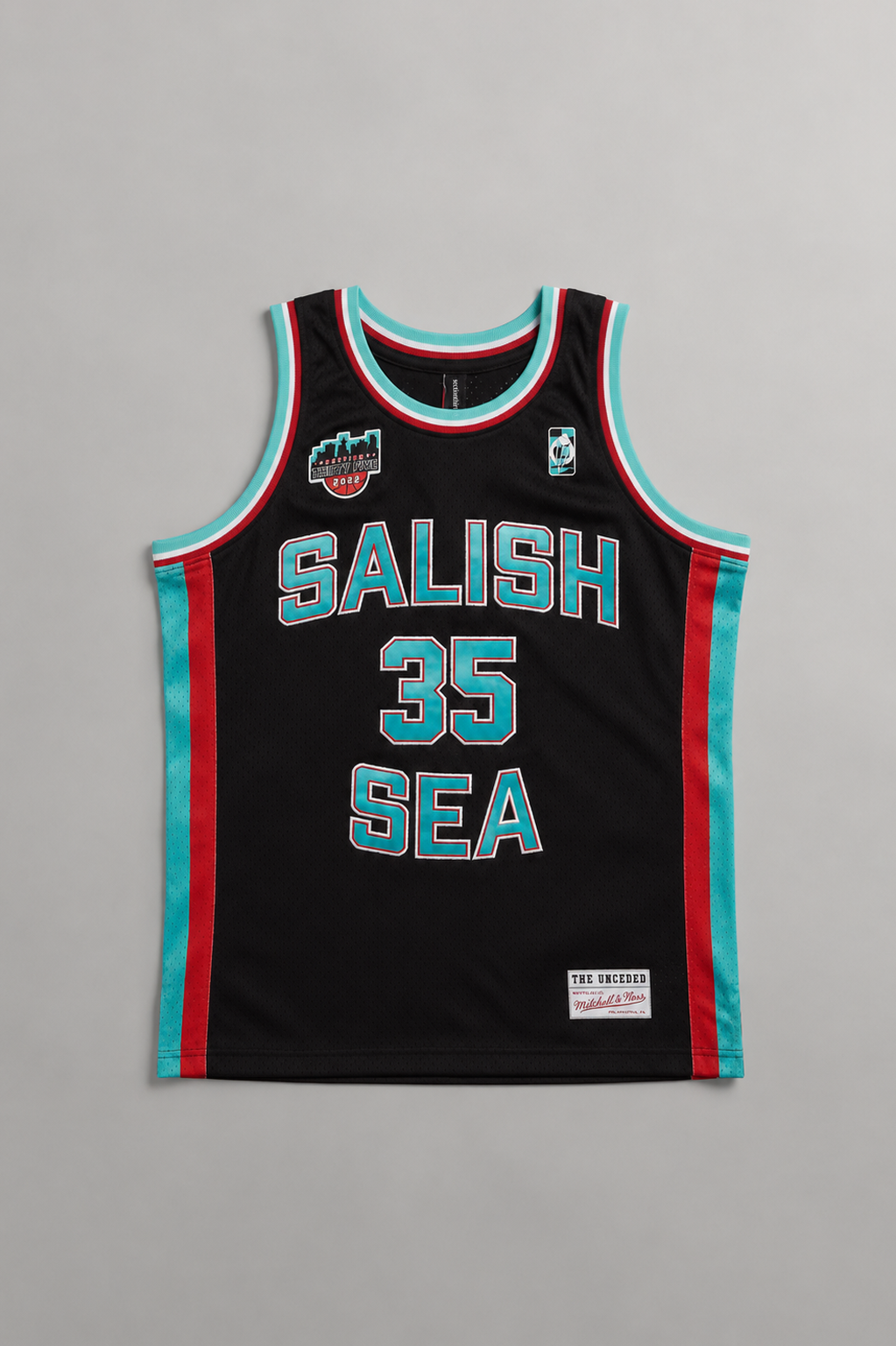 Salish Sea Black Swingman Jersey by Mitchell & Ness