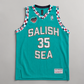 Salish Sea Teal Swingman Jersey by Mitchell & Ness