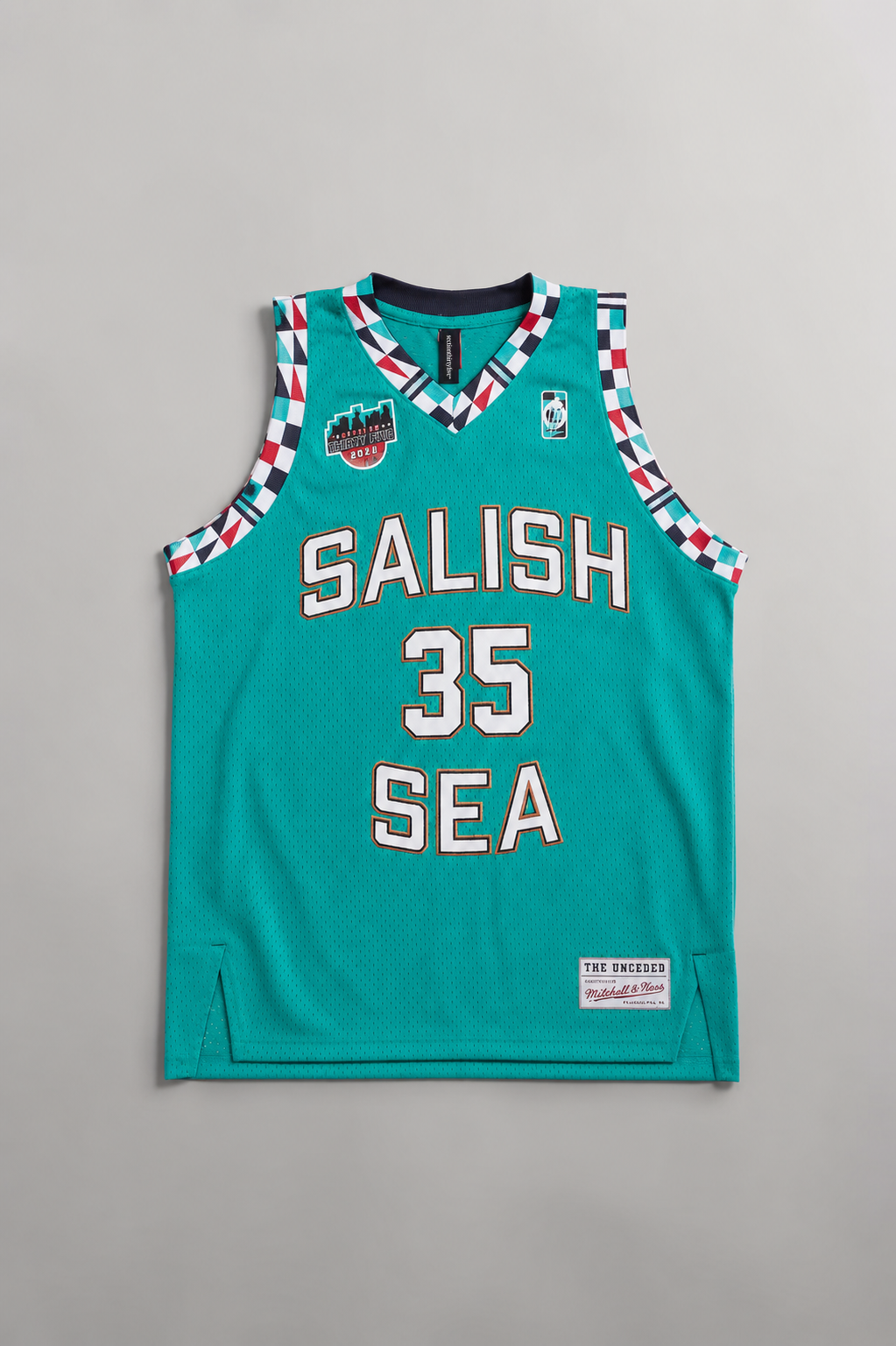 Salish Sea Teal Swingman Jersey by Mitchell & Ness