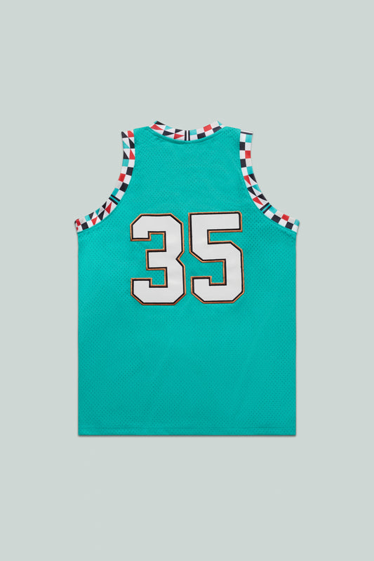 Salish Sea Teal Swingman Jersey by Mitchell & Ness