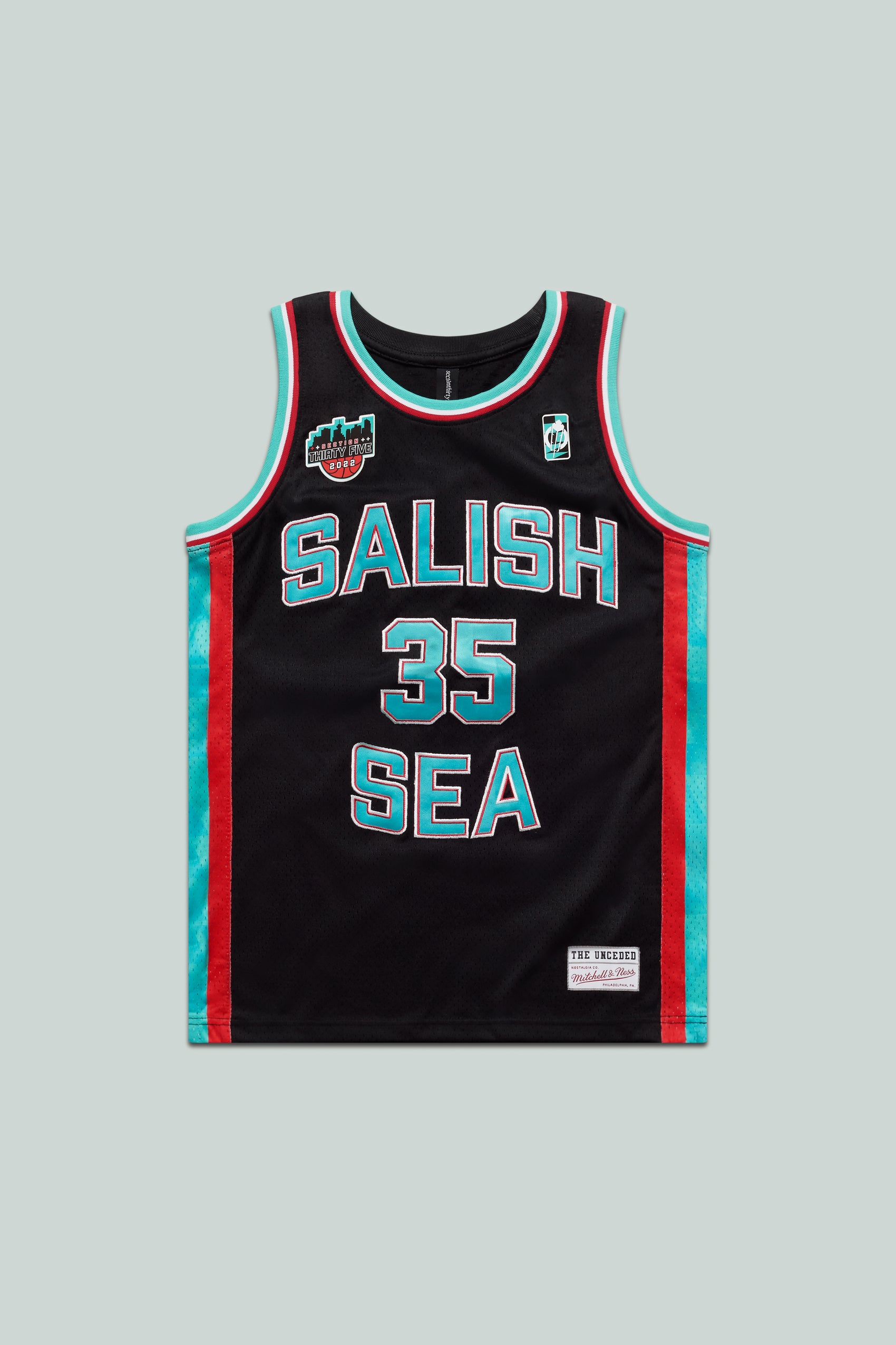 Salish Sea Black Swingman Jersey by Mitchell & Ness