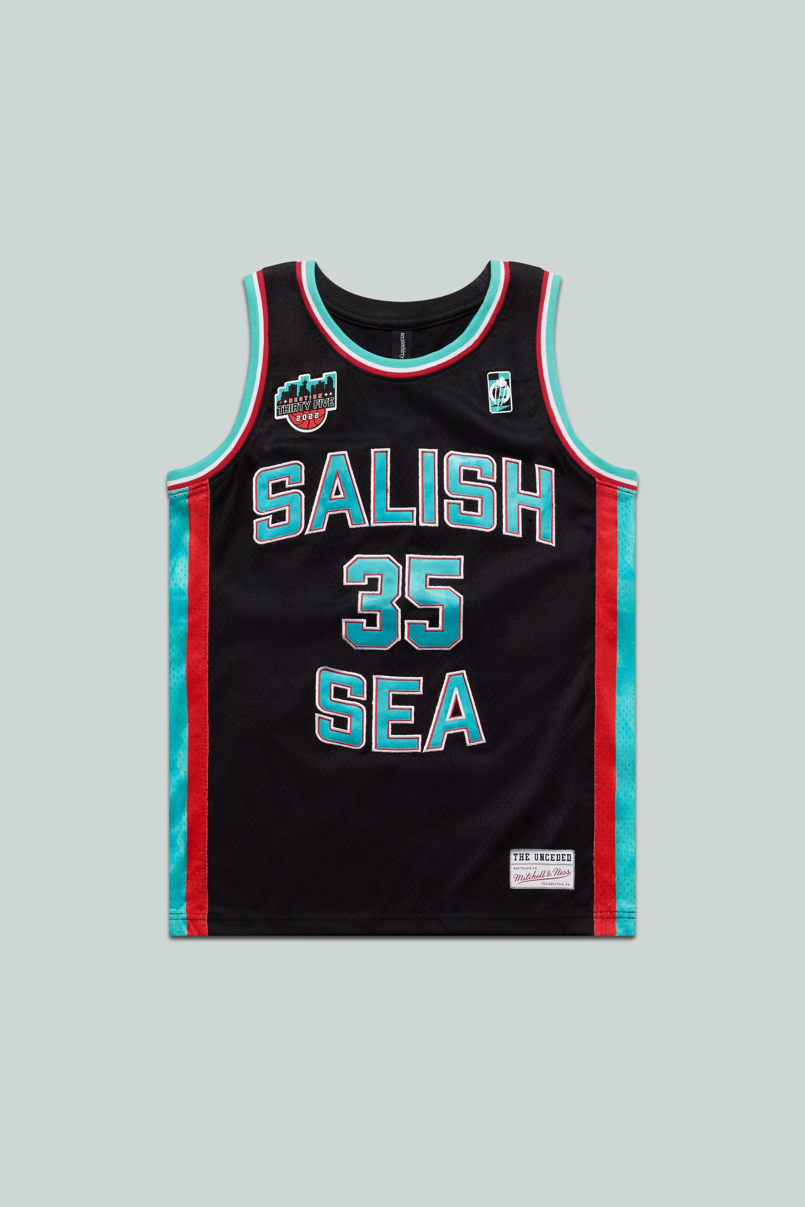 Salish Sea Black Swingman Jersey by Mitchell &amp; Ness