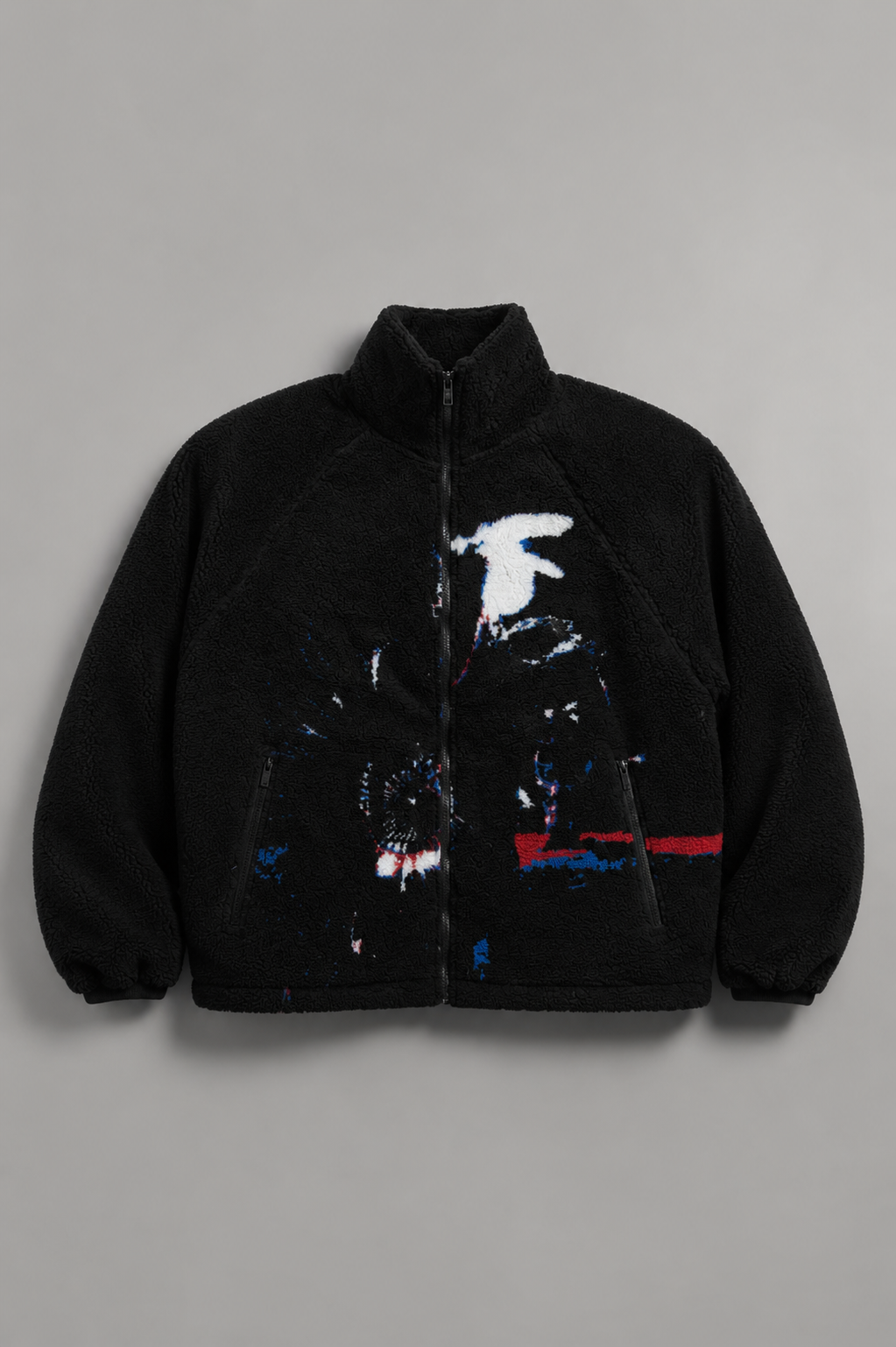 Sneak-Up Sherpa Coat - Black
