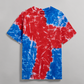 Tie Dye Wordmark Tee - Blue Red