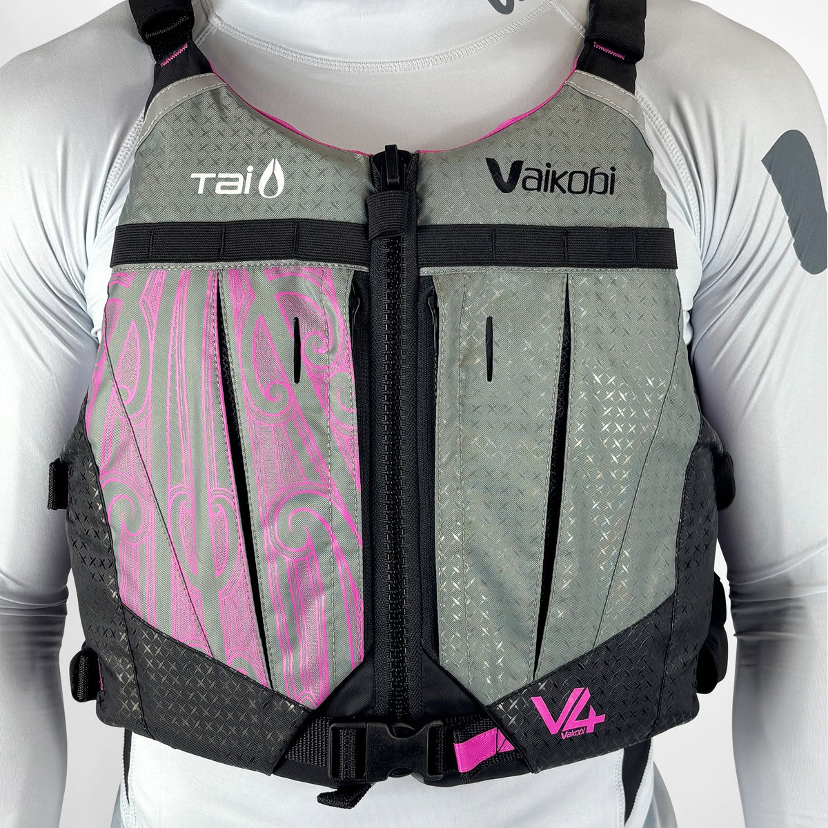 TAI x Vaikobi V4 PFD Pūhoro Design - Pink/Grey (**PRE-ORDER** )