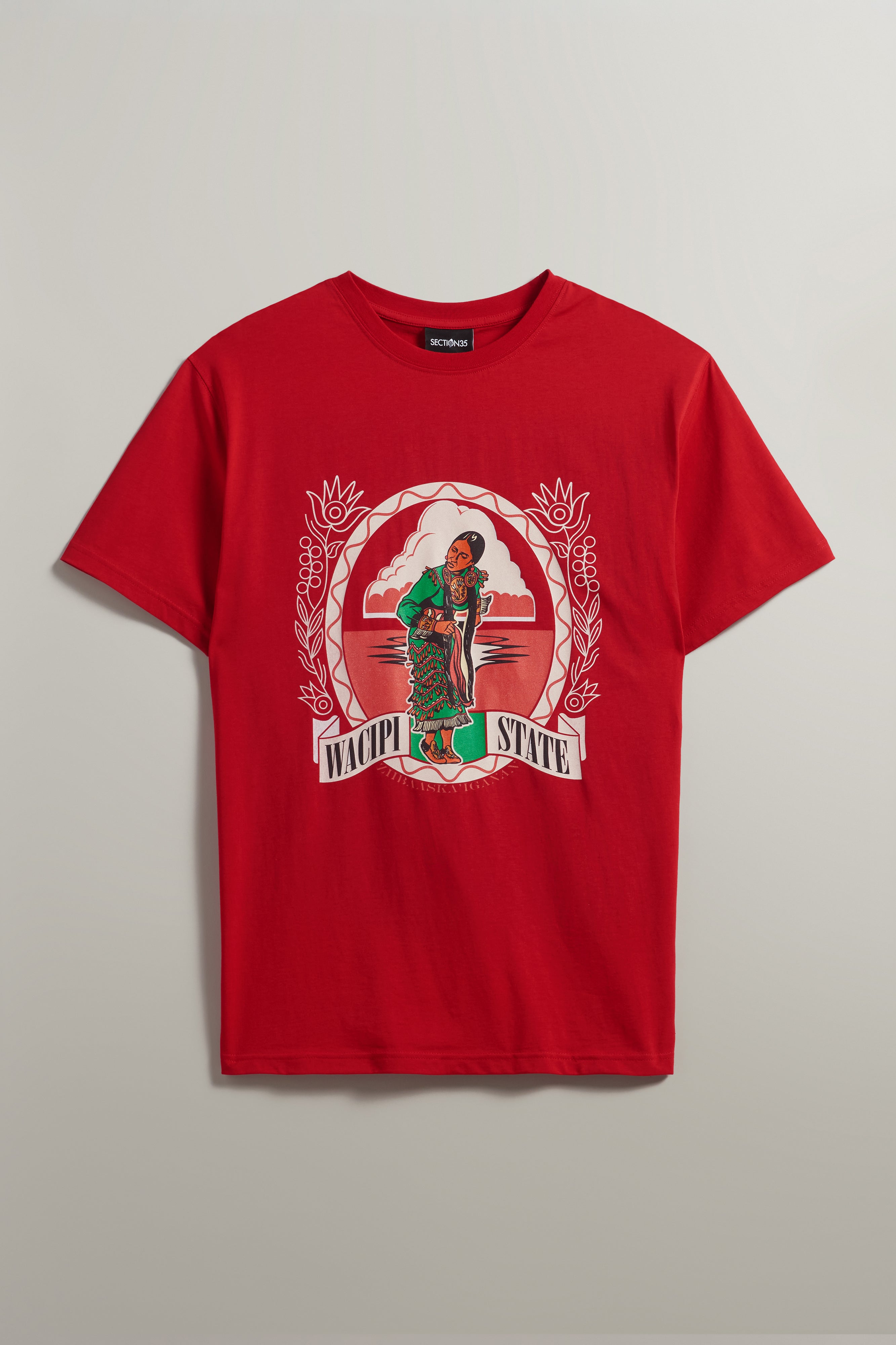SECTION 35 x Wacipi State Old Style Tee - Red