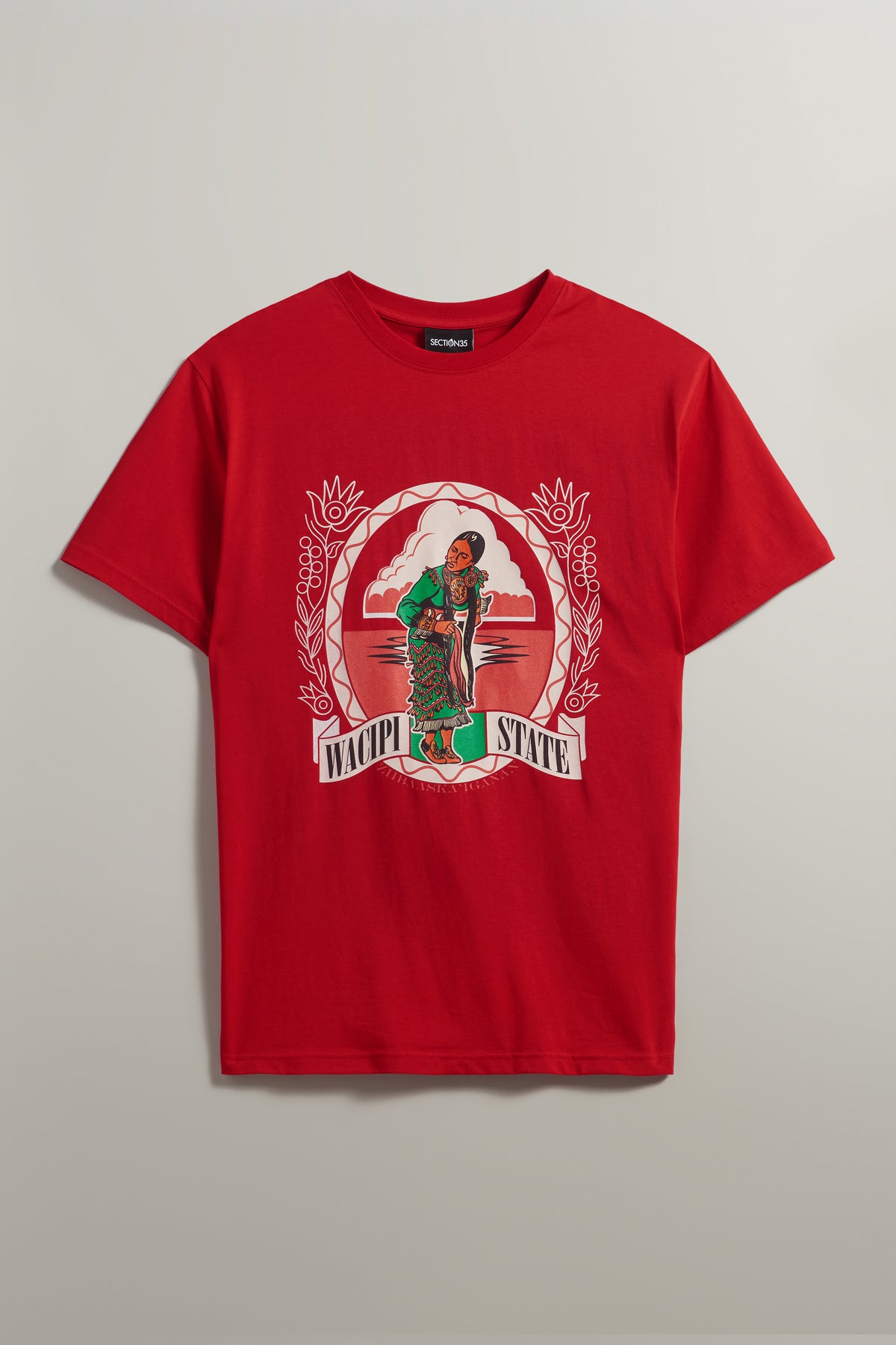 SECTION 35 x Wacipi State Old Style Tee - Red