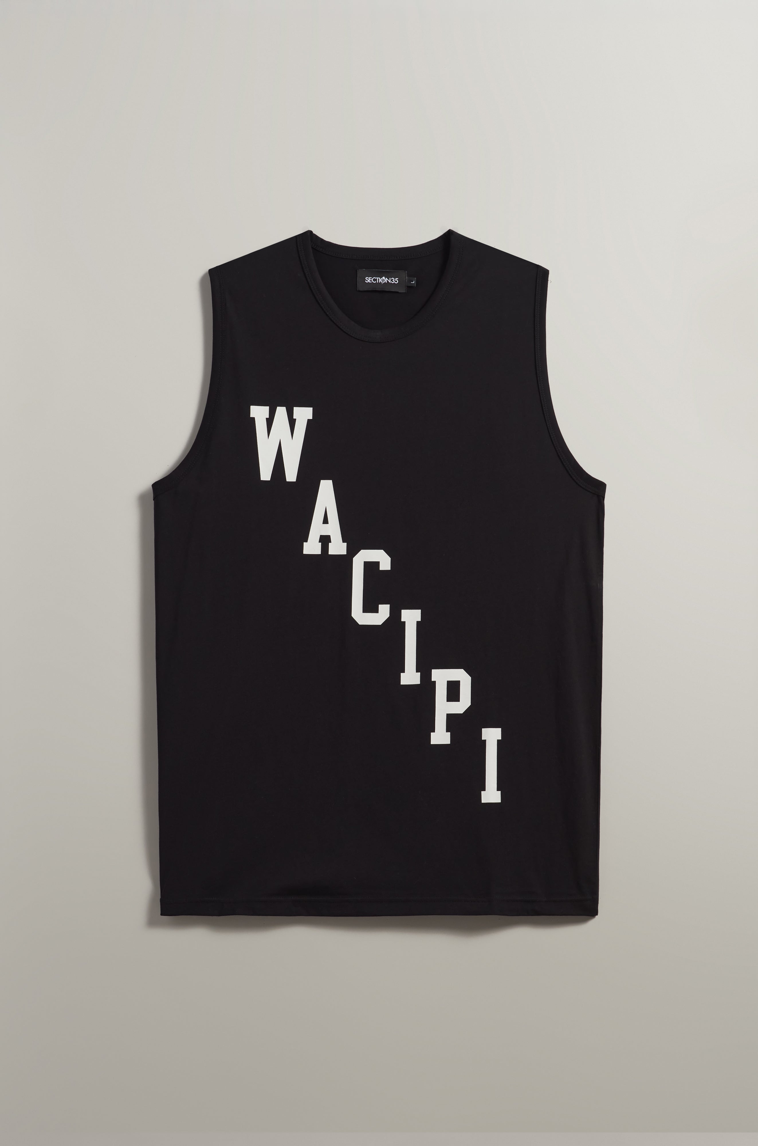 SECTION 35 x Wacipi State Varsity Tank Top - Black