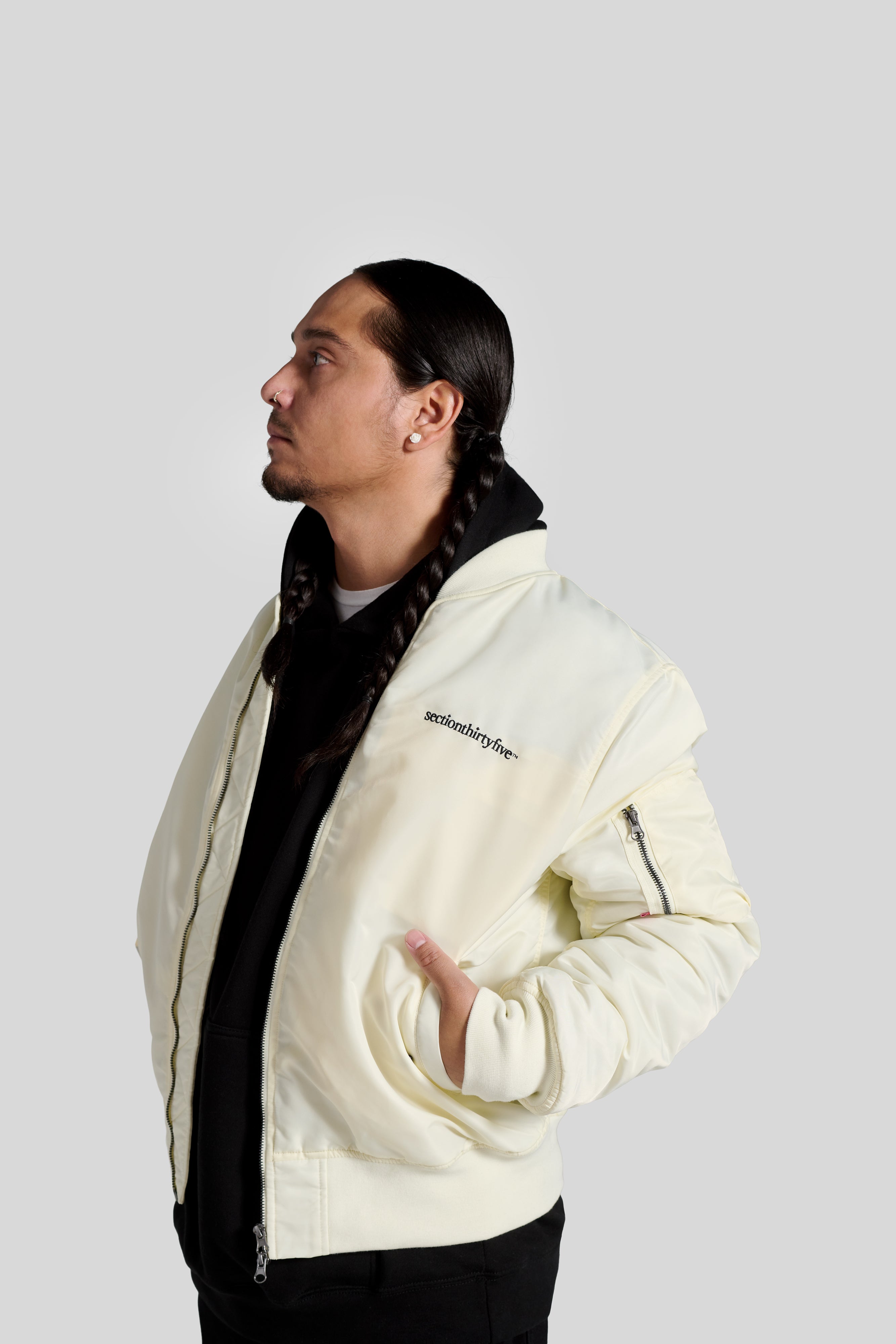 AMR Bomber Jacket - Cream